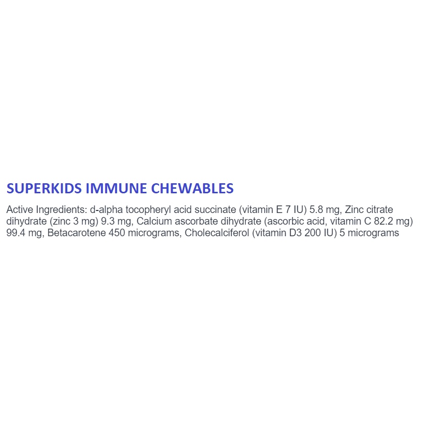 BLACKMORES SUPERKIDS Immune Gummies / Multi Chewables Chewable / Omega Brain Super Kids Multivitamin Multi Vitamin Gummy Tablet Kunyah