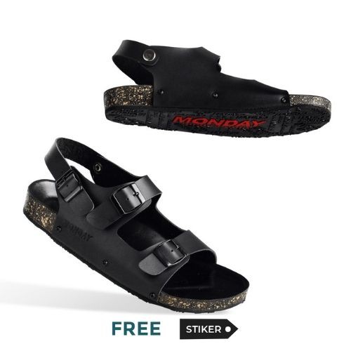 Monday Sandal Pria | Zora Black