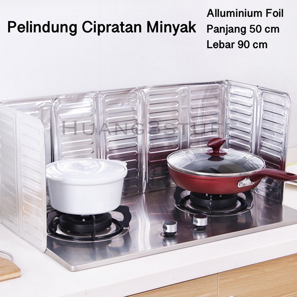 (50x90cm) Pelindung Cipratan Minyak Cover Dinding Dapur / Cover Kompor / Penutup Kompor Anti Minyak