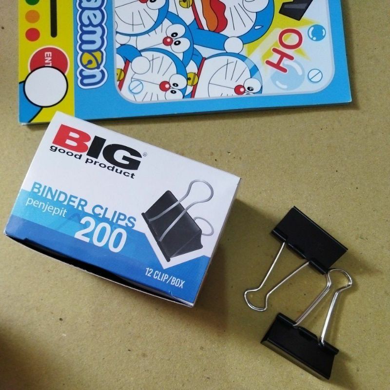 

BINDER KLIP 200- 1 LUSIN BINDER CLIPS BIG NO 200
