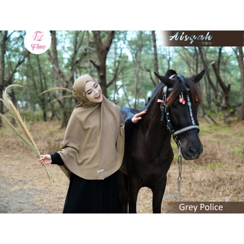 Aisyah non pad jumbo by fauz hijab khimar syar'i fauz hijab