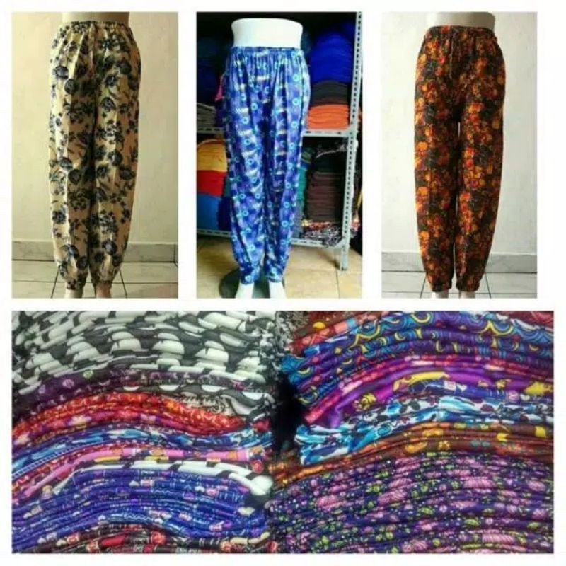 celamis celana Aladin panjang motif all size