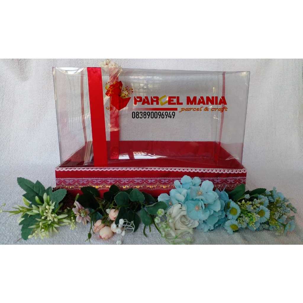 BEST PRODUK KOTAK HANTARAN KAIN BOX MIKA BESAR STANDARD WARNA MERAH UNIK DAN BERKUALITAS