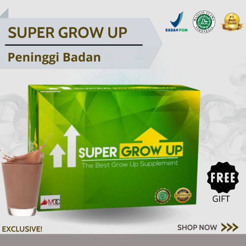 [ naik 1-10CM] SUPER GROW UP - Susu Peninggi Badan Tercepat Original - Suplemen Peninggi Badan