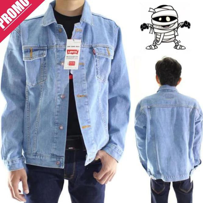 X4Rr Jaket Jeans Levis Pria Bioblitz Keren Premium ( Biru Telor Asin ) A5K9