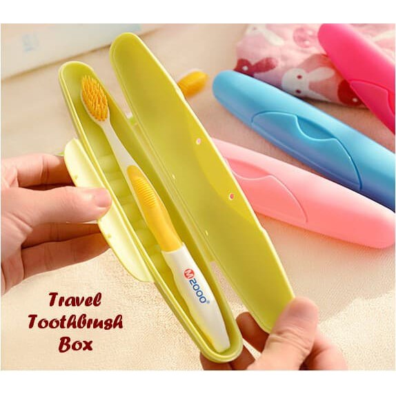 Travel Toothbrush Box - Kotak untuk tempat sikat gigi mudah dibawa