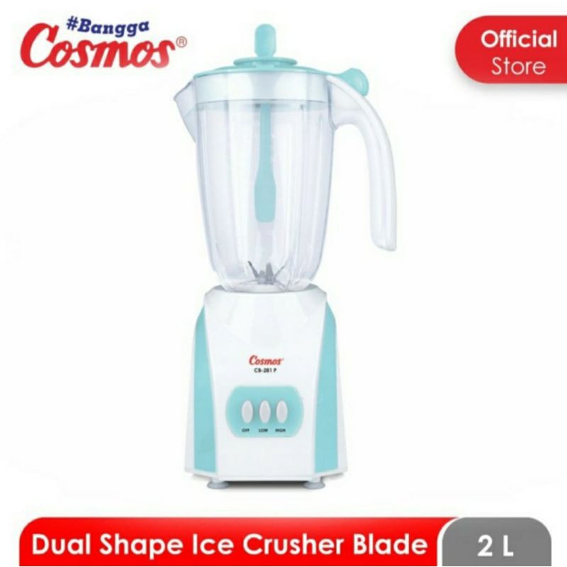 Blender Plastik Cosmos CB 281 P Blender 2 in 1 Blender Plastik Cosmos 281 P Pelumat Jus Buah Juice CB281P