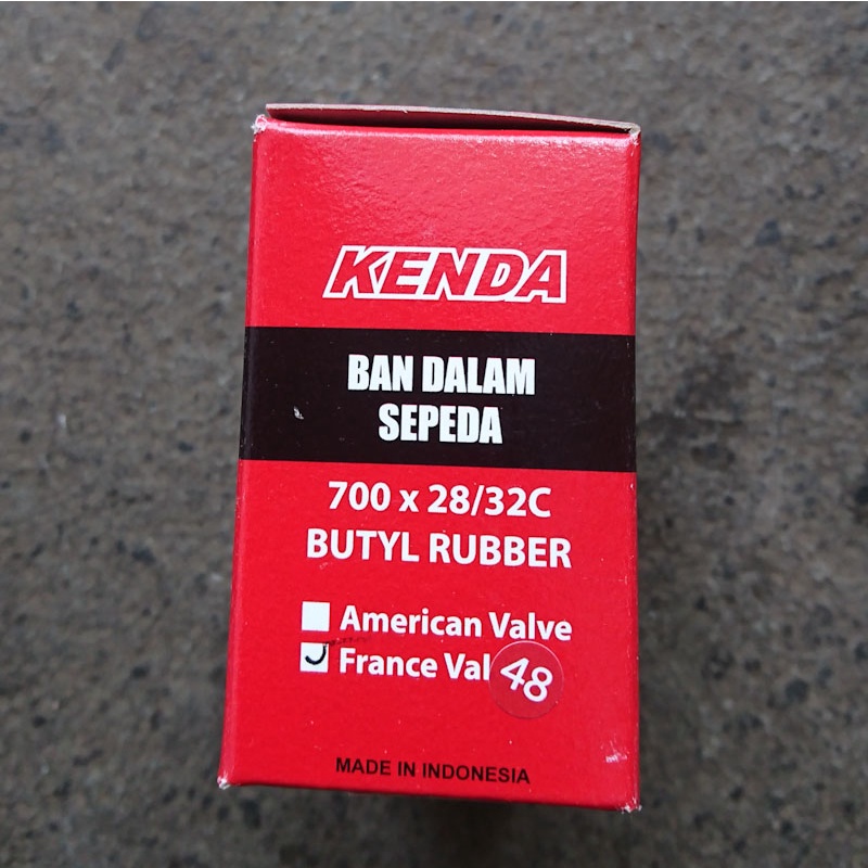 Ban Dalam Kenda Sepeda Fixie Balap 700x28/32C Presta FV48 mm