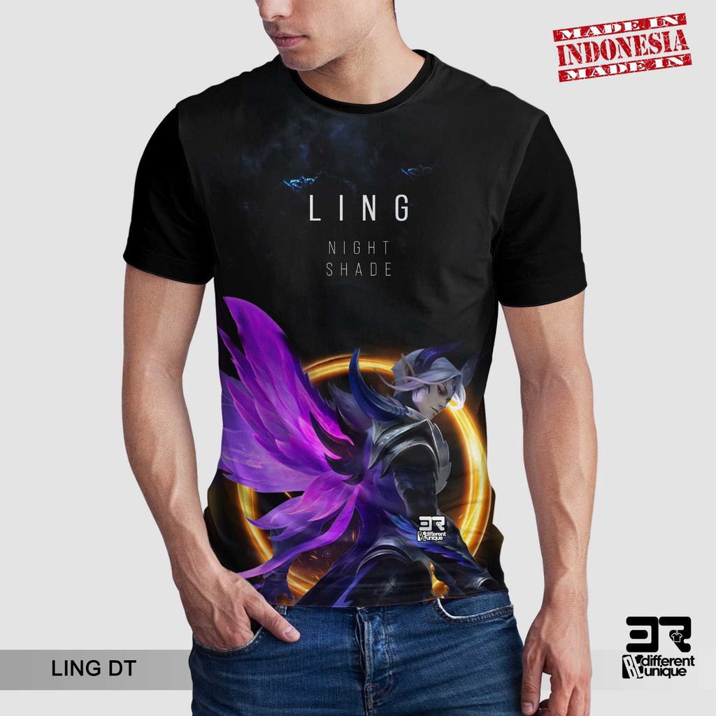 [ COD ] KAOS PRINTING GAMBAR GAME MOBILE LEGEND LING  - BAJU DISTRO ORIGINAL GAMBAR MOBILE LEGENDS M