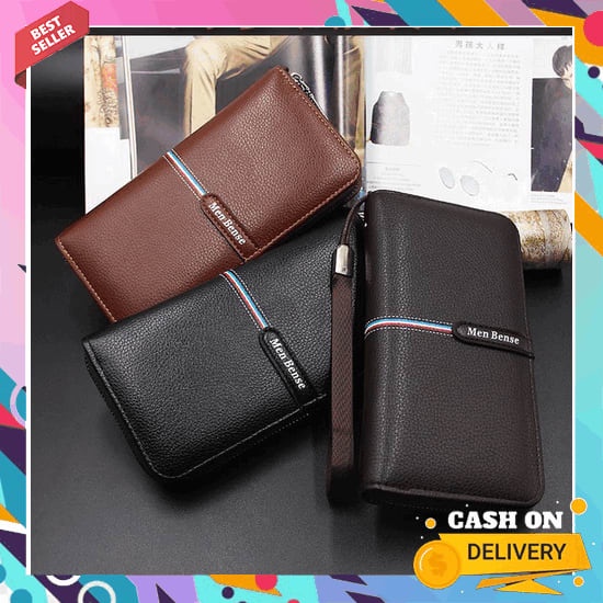 Dompet Tidur Asli Pria Ukuran Mini Kecil Brand Lokal Original Resmi - David Jones 7013 Black Hitam D