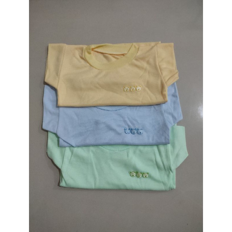 Kaos Oblong Bayi Polos 3 Pcs (3 - 24 Month)