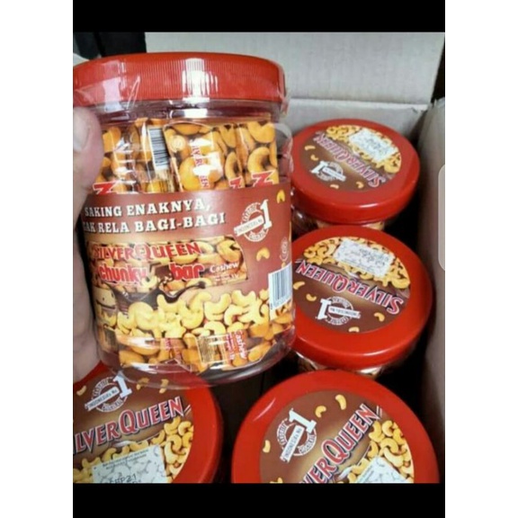 

SILVERQUEEN CHUNGKY BAR 33gr toples isi 12pcs