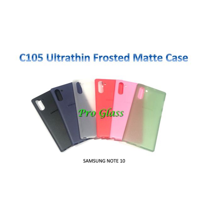 C105 Samsung Note 10 / Samsung Note 10 PLUS Frosted Matte Case Ultrathin Premium Softcase