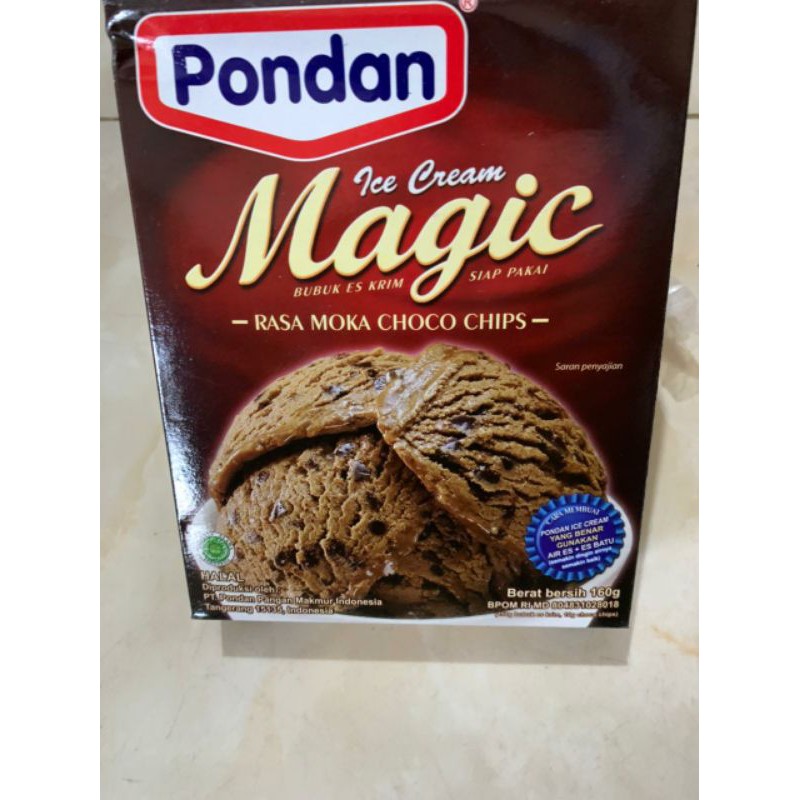 

pondan ice cream coklat