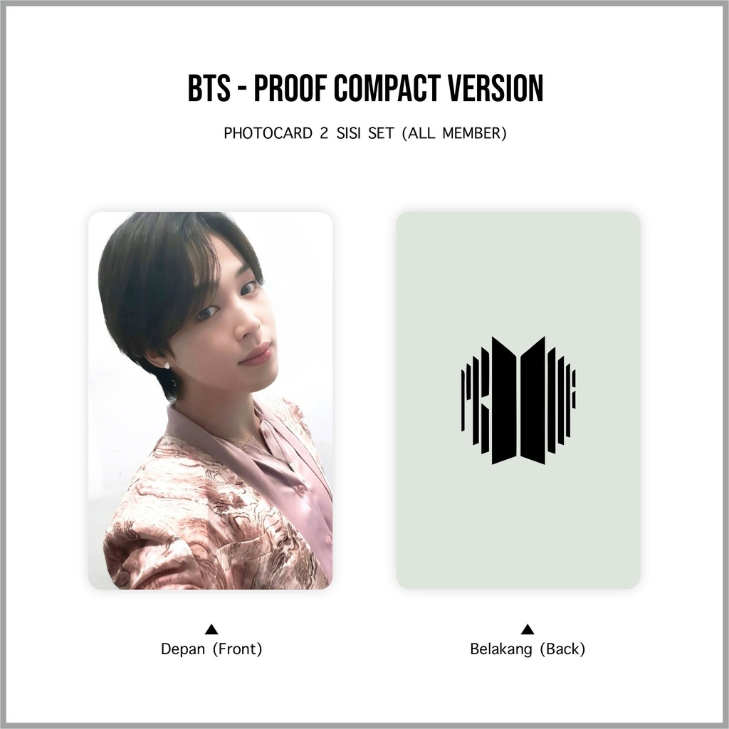 [SET] Photocard BTS Proof Compact Version