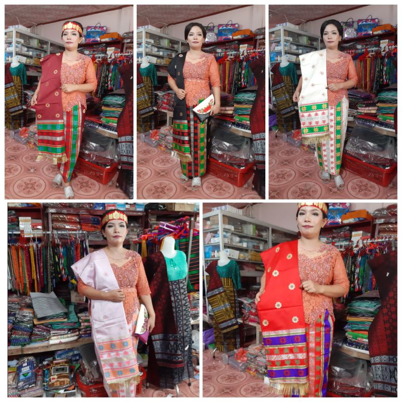 Songket Mesin Motif Pucca Bunga Timbul