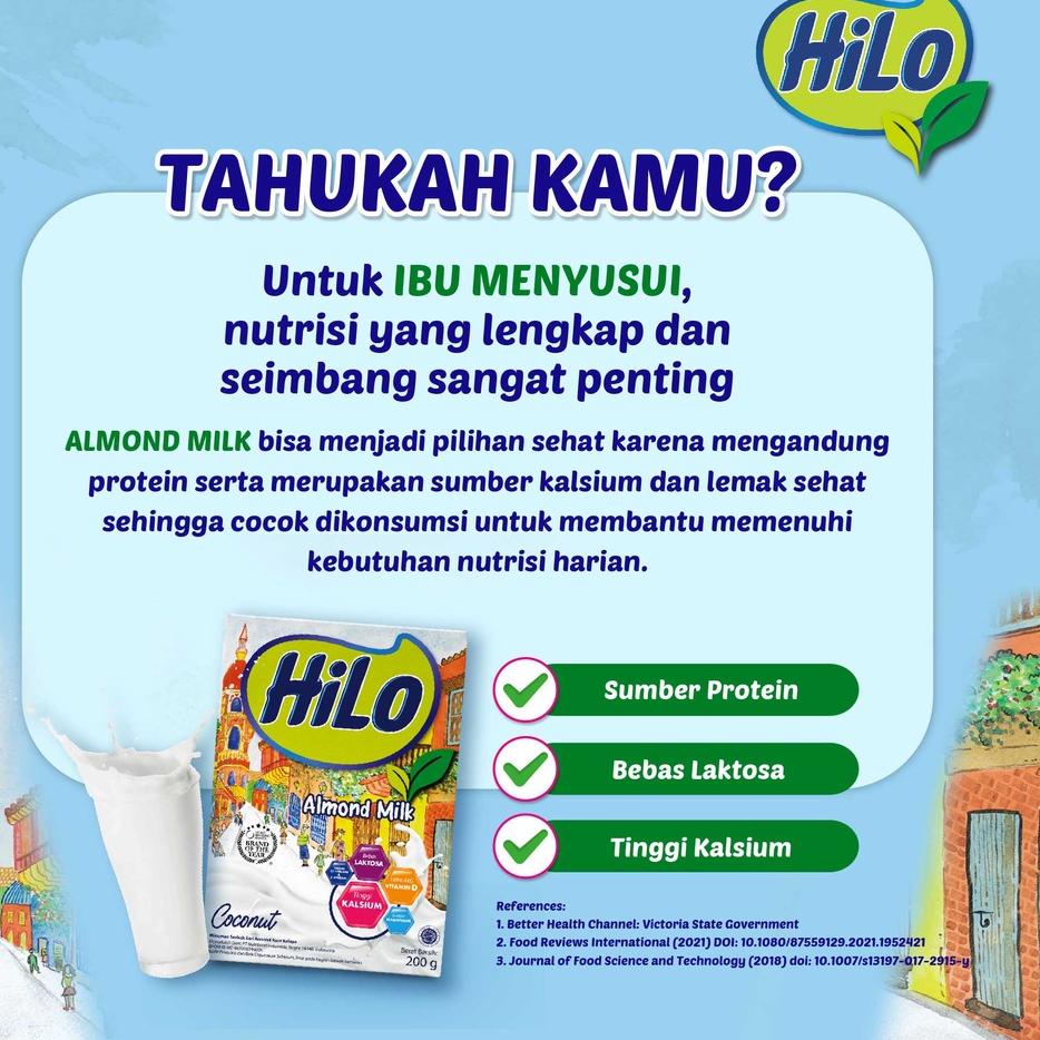 

Best! HiLo Almond Milk Coconut 200gr - Susu Bebas Laktosa