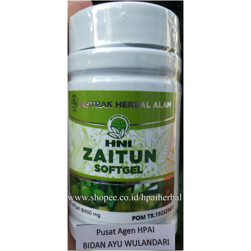 Zaitun Softgel Hni Hpai Isi 60 Kapsul Indonesia