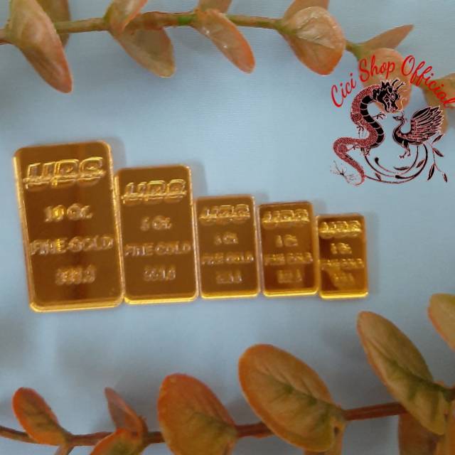 Replika logam mulia ubs untuk hiasan mahar pernikahan