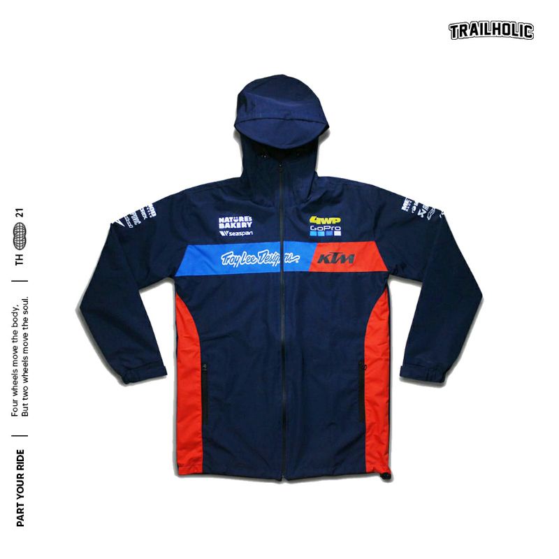 JAKET KTM TLD NAVY MX MOTOCROSS WATERPROOF - PREMIUM ORIGINAL QUALITY