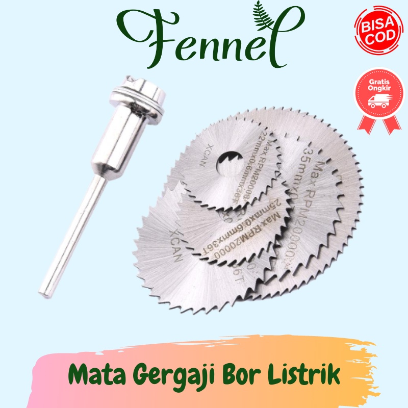 Mata Gergaji Kayu Bor Listrik HSS Saw Blade 22/25/32/35/44mm 5 PCS 47362