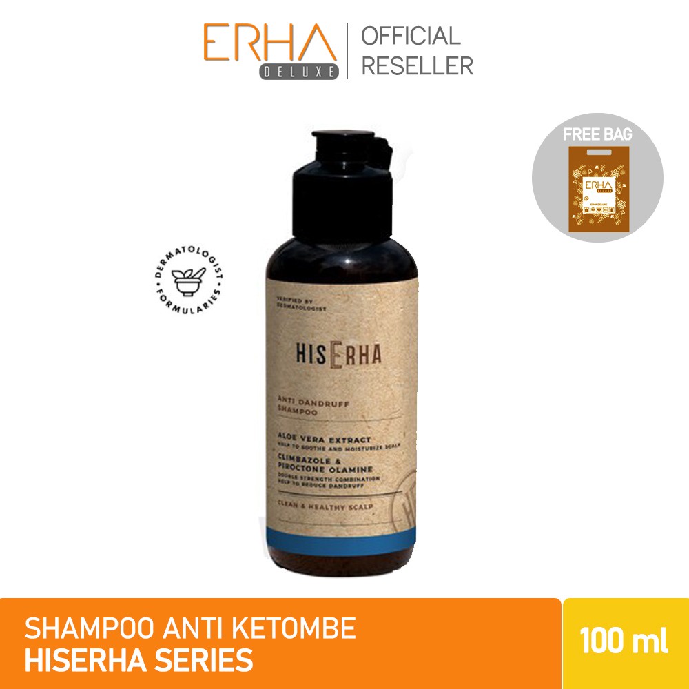 HIS ERHA Shampoo Pria Anti Ketombe - Anti Dandruff Shampoo 100 ml