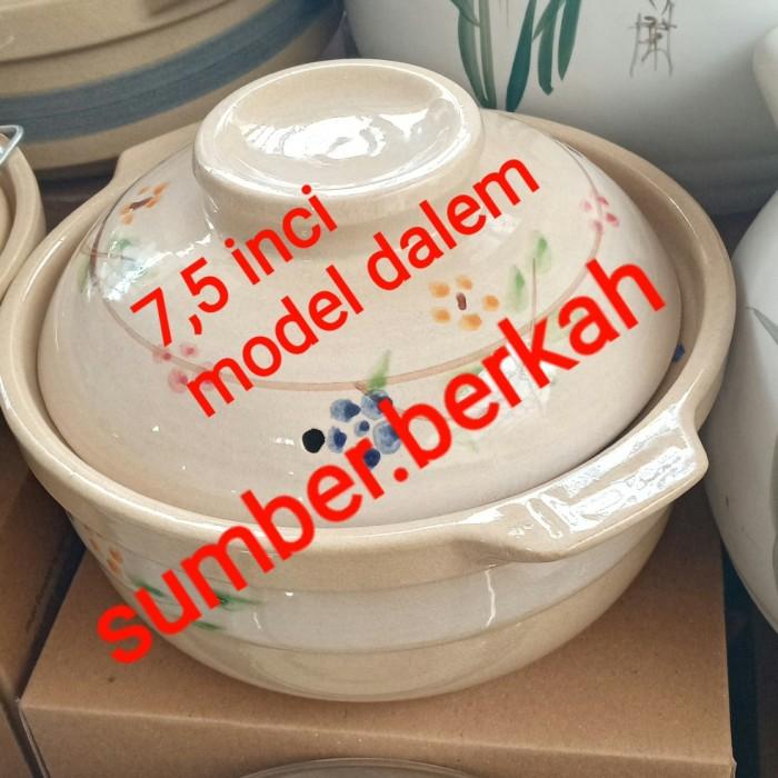 Mangkok Sapo Tahu/Sapo Tahu /Panci Sapo Keramik Masak Obat 7,5"Dalem
