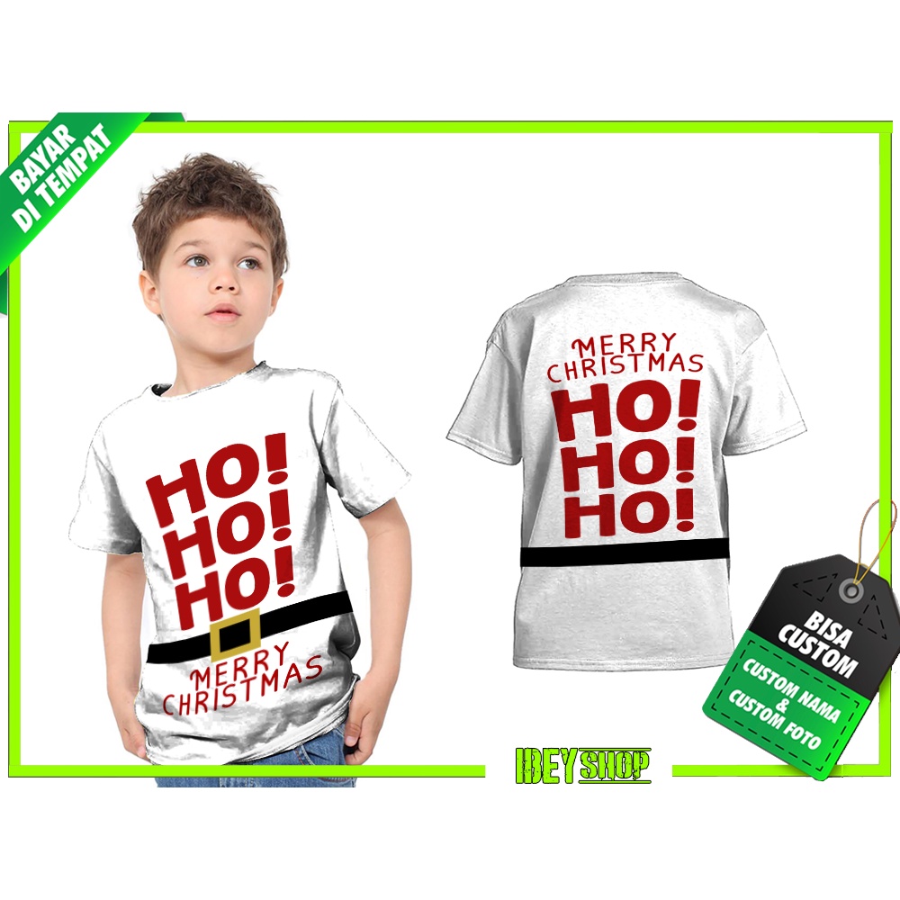 Kaos Anak MERRY CHRISTMAS NATAL 2021 - 08 Custom Fullprint
