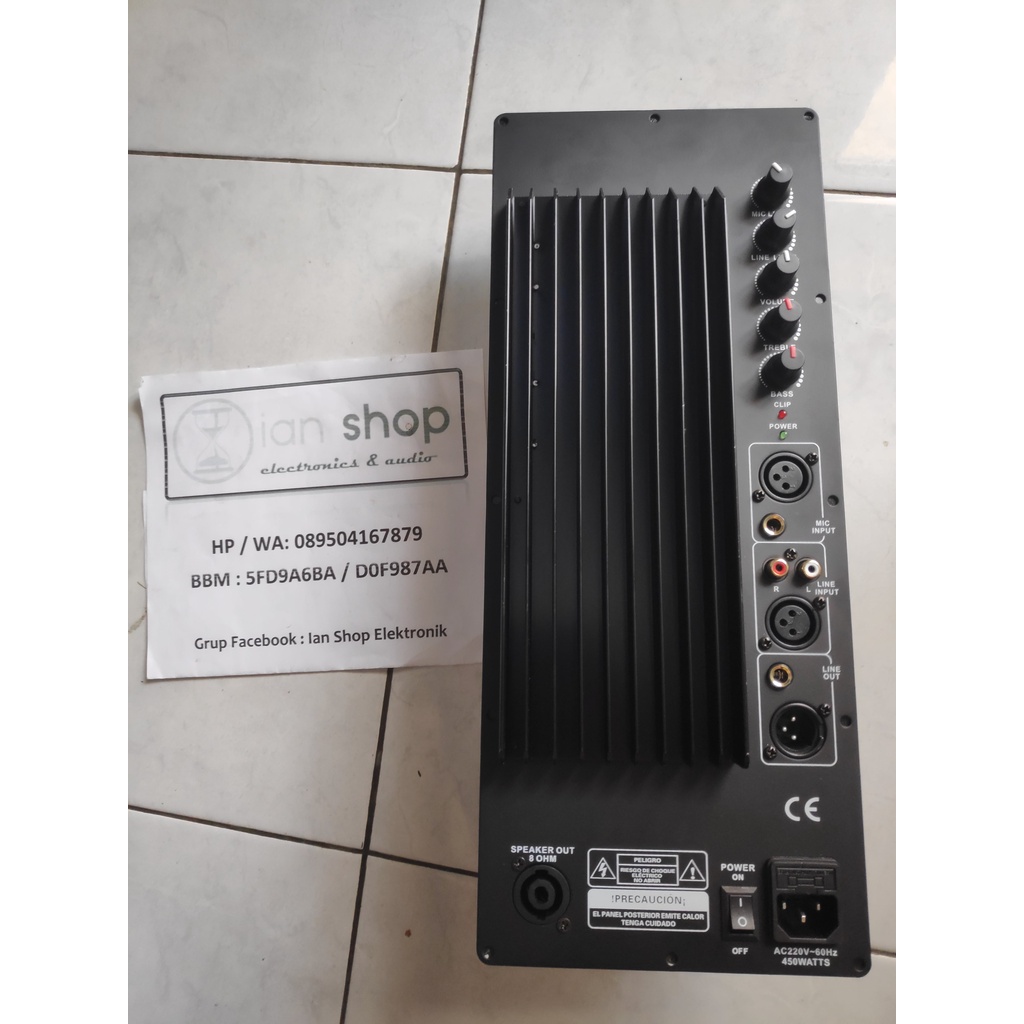 Kit Power Speaker Aktif Monitor Floor Polos 700 Watt 40x16 cm Original Travo Toroid