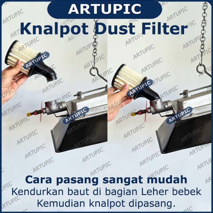 Dust Filter Gasolec Knalpot Saringan Debu Udara Asli Merk Pemanas Gasolec Gasolek Gas Brooder Origin