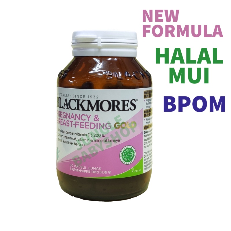 Promo BLACKMORES Pregnancy &amp; Breast Feeding Gold 60 120 kapsul ED 2024