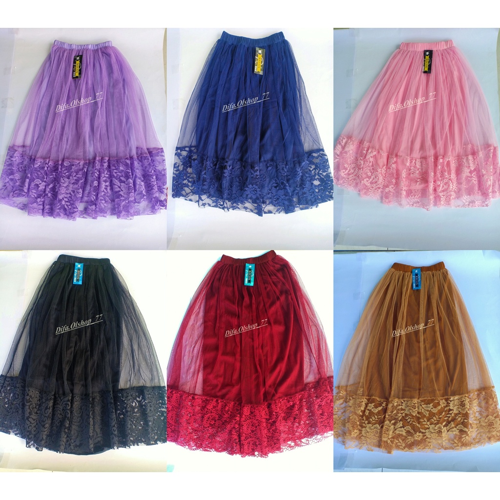Rok Tutu Anak Renda Bawah brokat - Rok Tutu Anak tanggung