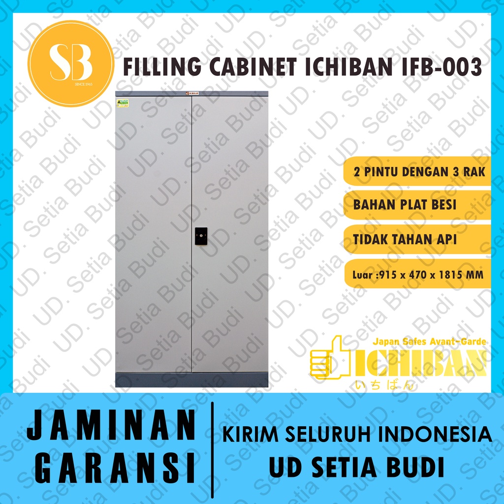 Filing Cabinet Lemari Arsip 3 Rak Ichiban ICB-03