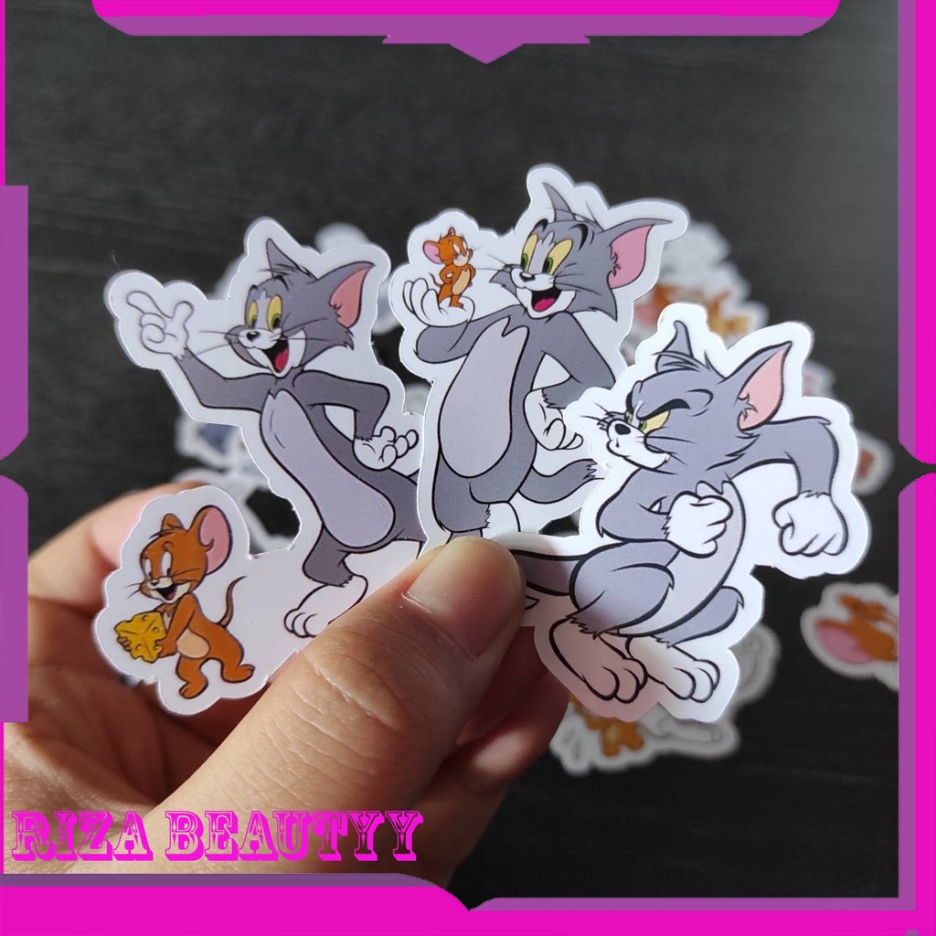 

17Pcs Stiker Tom&Jerry Stiker Kertas Gambar Tom dan Jerry Sticker Label Aksesoris Lucu