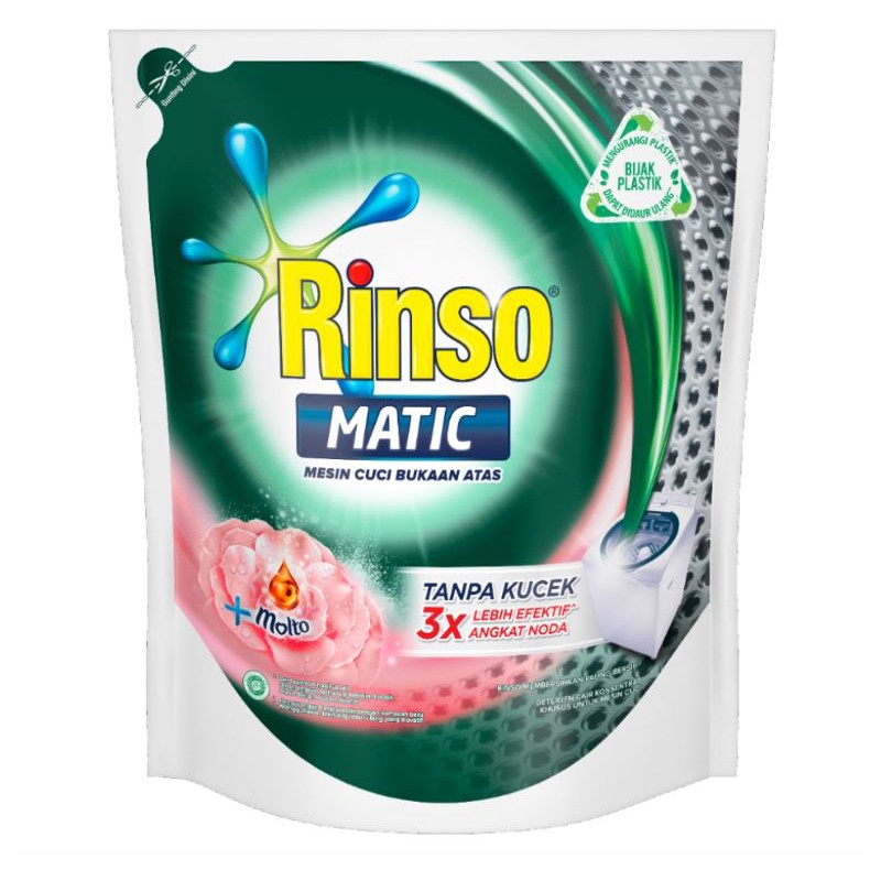 RINSO MATIC DETERJEN LIQUID CAIR TOP LOAD 1,6 Liter