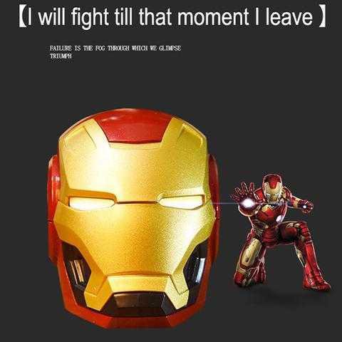 MARVEL Ironman Bluetooth Speaker, Radio FM, TF Card withLED Light Eyes