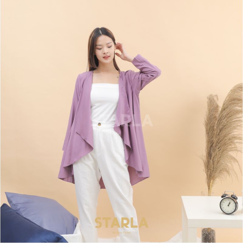 LONG CARDIGAN KARDIGAN OUTER OUTERWEAR POLOS OVERSIZED ZIZARA JAYA HEBAT