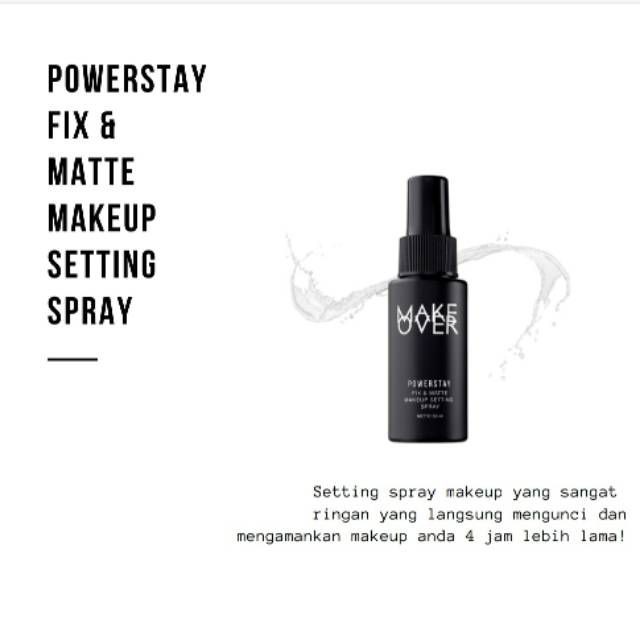 Make Over PowerStay Fix &amp; Matte M/Up Setting spray