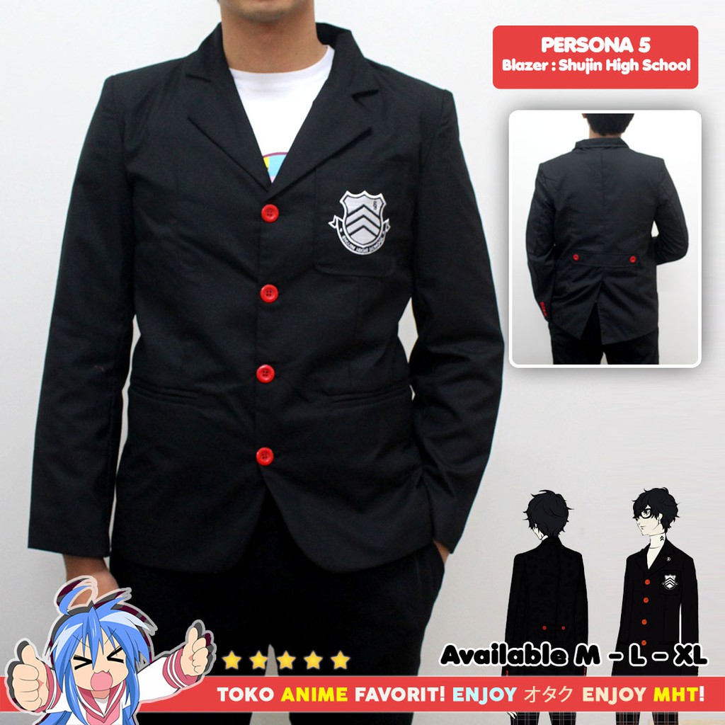 Jaket Anime Persona 5 Shujin Academy Blazer