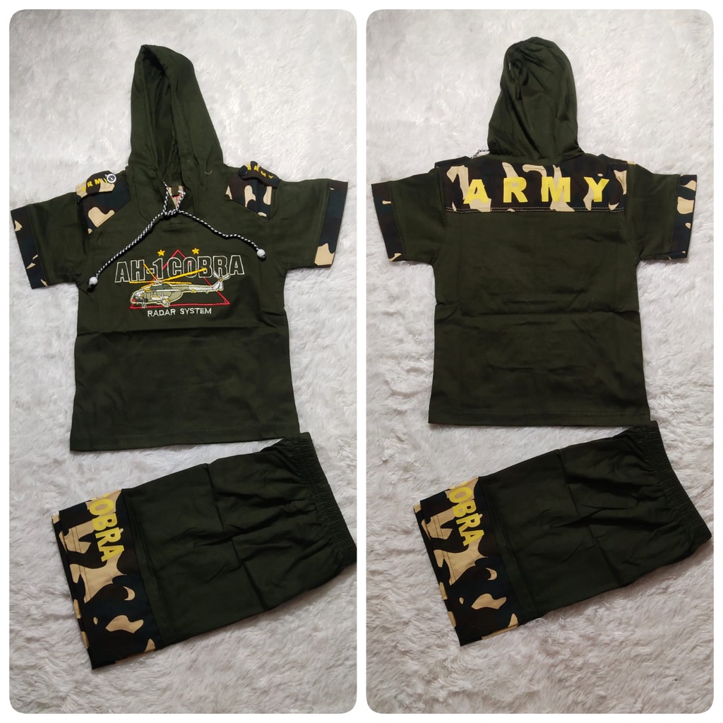 SETELAN ARMY GAMBAR BOLDIR BAHAN KATUN COMBED | SETELAN ARMY ANAK LAKI LAKI | SETELAN ANAK LAKI LAKI