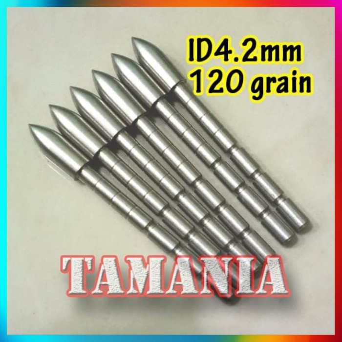 panahanak- termurah arrow point inner 4 2 mm 120 grain mata anak panah carbon -anak-panah.