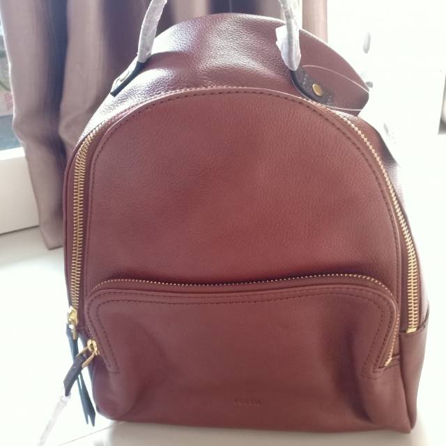 Tas ransel Fossil Felicity backpack brandy original