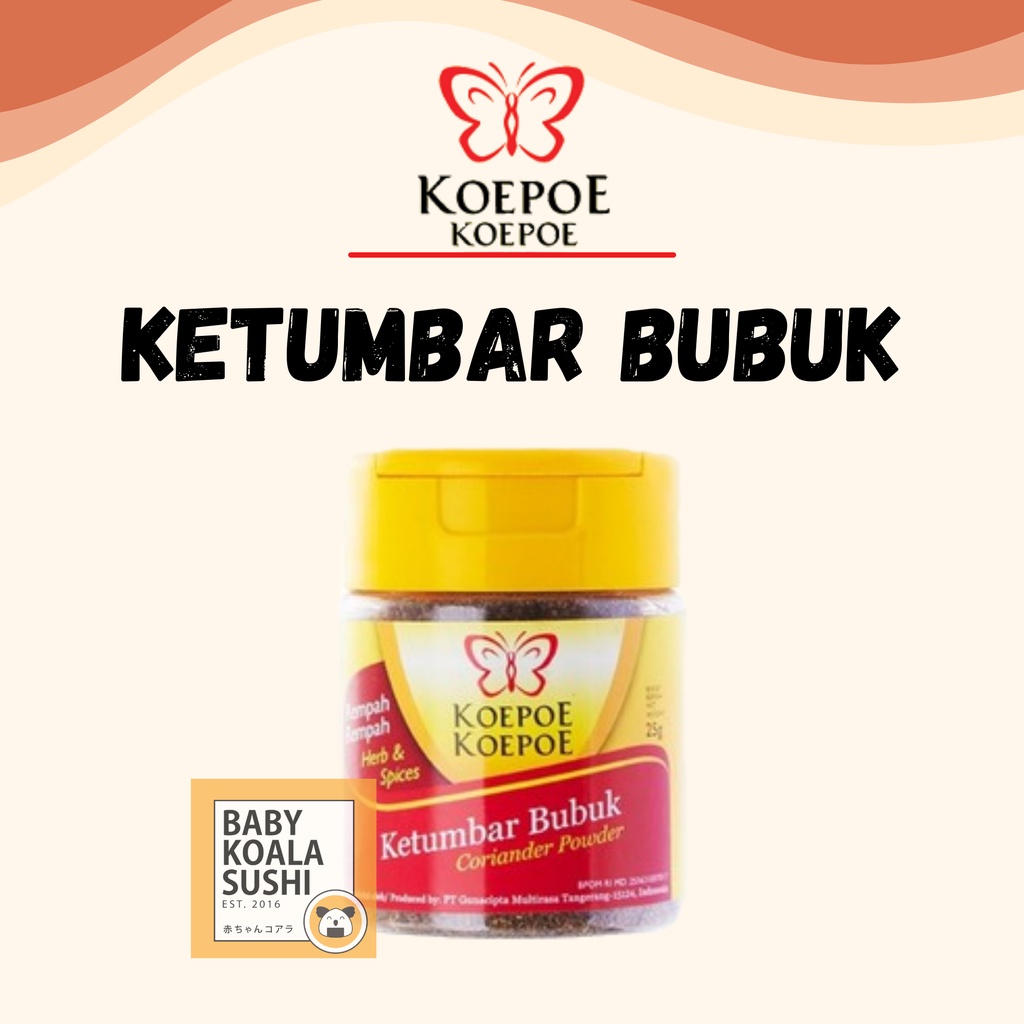 KOEPOE Ketumbar Bubuk 25 g Halal | Coriander Powder