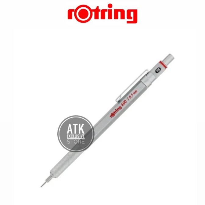 

ROTRING 600 MECHANICAL PENCIL SILVER 0.5MM