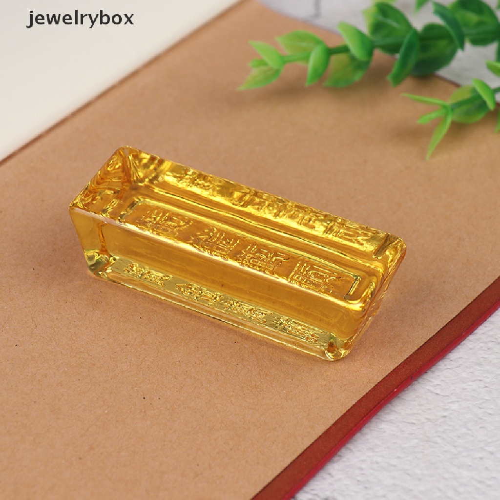 1pc Kristal Kuning Emas Gaya China Untuk Dekorasi Rumah