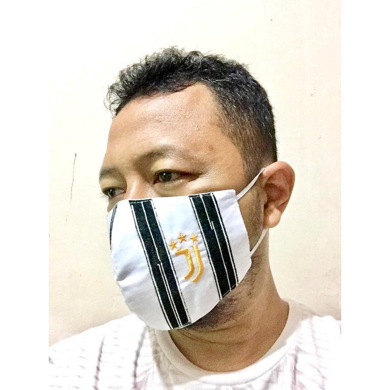 Masker JUVE (bordir &amp; 3 ply)