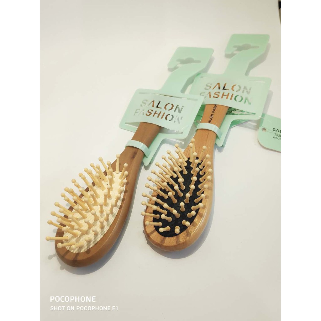 SISIR WANITA KAYU KOREA TAHAN LAMA PREMIUM SISIR KAYU ASLI WOOD COMB