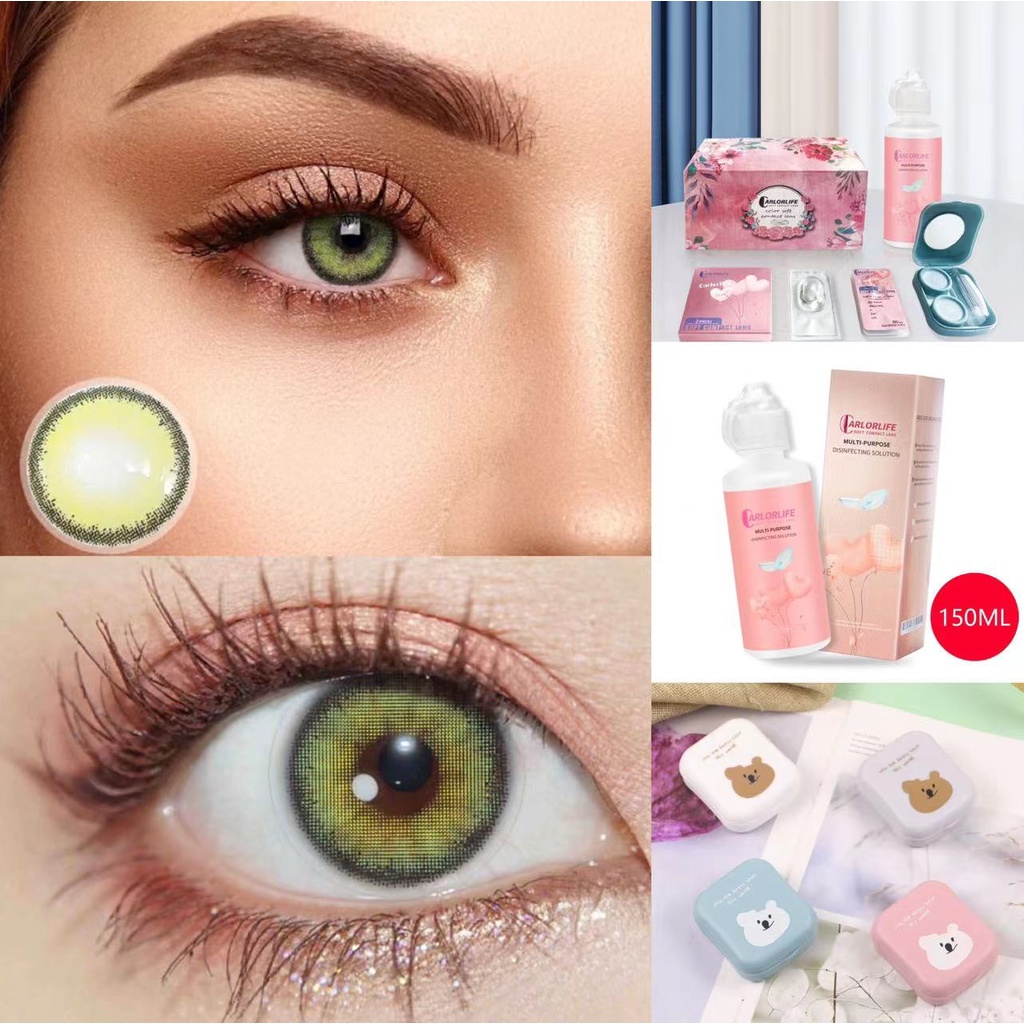 COD Paket Hadiah Exoticon soflens soplen mata plus cairan 1 set gratis ongkir nicelook color big eyes Softlens Minus (0.00-6.00) soflen ukuran 14.2mm normal soflen model terbaru 2023 sofens korea aesthetic Ready Stock