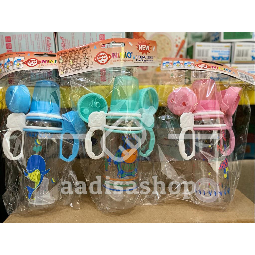 Ninio Botol Susu Dot Minum Asi Cup Bayi 3 Fungsi 3 in 1 250 cc 3-1103-MH