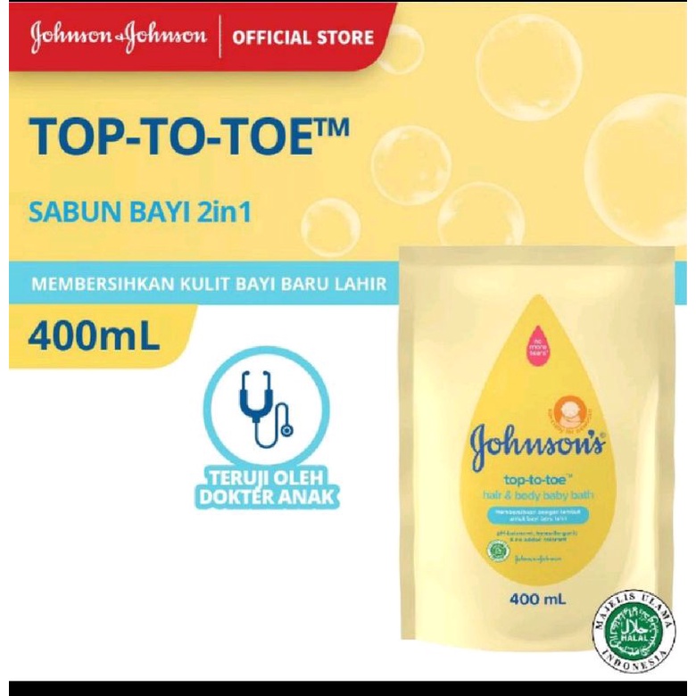 johnson top to toe 400ml